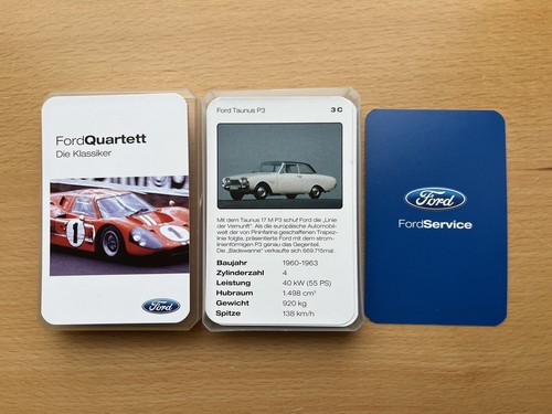 Ford auto quartett kartenspiel - ford,