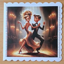 Grusskarte tanzendes - 3d-grusskarte, °tanzendes