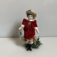 Porzellan Puppe Weihnachten