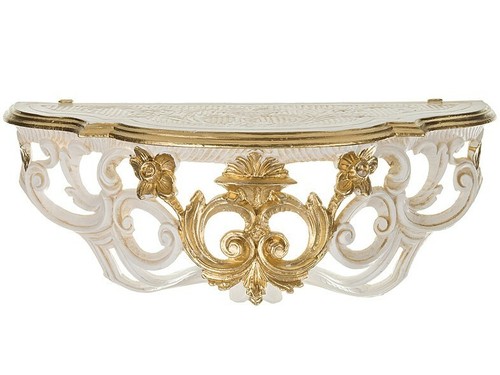 Wandkonsole beige gold vintage - wandkonsole,