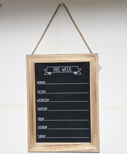 Kreidetafel wochentage - kreidetafel,
