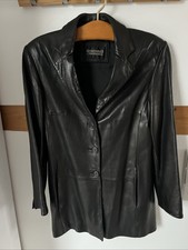 Sportables by Peek&Cloppenburg Damen Lederjacke Jacke Echtleder Schwarz Gr. 38