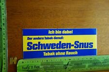 Alter Aufkleber Tabak