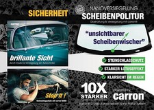 Profi Nanoversiegelung Autoscheibe Frontscheibe Lotuseffekt Politur Glasscheibe 