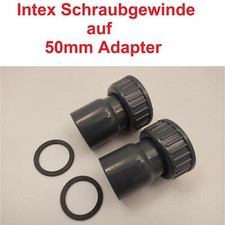 2x 50mm Adapter auf 2" Intex
