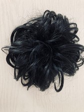 Haarteil Haargummi Dutt Haarverlängerung Lockig Bun Updo - Schwarz Kunsthaar