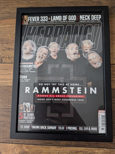 Rammstein framed kerrang - rammstein,