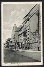 Dessau, Menschen in der Fürstenstrasse, Ansichtskarte 