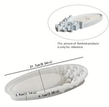 Silikonform Gießform Blumen Platte Tablett