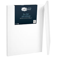 Leinwand Baumwolle Keilrahmen Set Malen bespannt Holzkeilrahmen Baumwolle Set 2