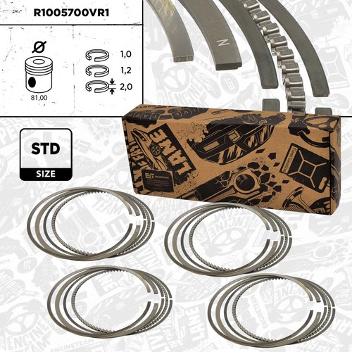 Satz kolbenringe r1005700 - 4x,