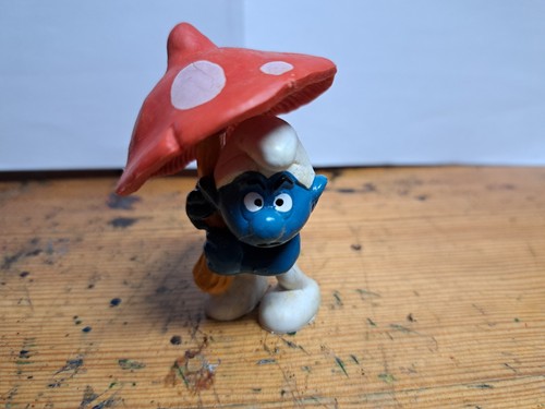Schlumpf pilz rot regenschirm - pilz,