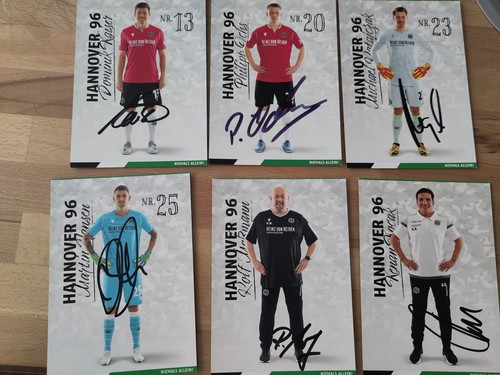 Hannover 96 autogrammkarten - 6*,