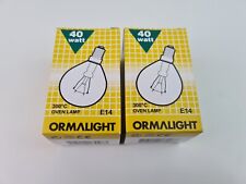 2 x Backofenlampe E14 40W Klar