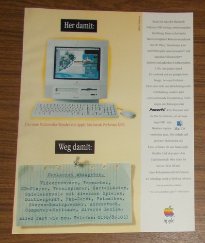 Seltene werbung apple - seltene,