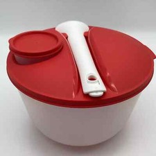 Tupperware,Tupperware,Salat to Go,Salatschüssel mit Dressingbeh.,rot-weiß,NEU+OV