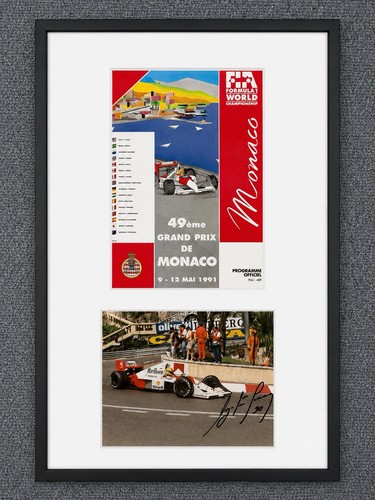 Ayrton senna signed photo - ayrton,