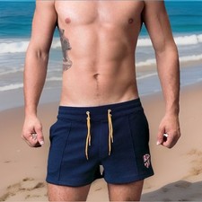 BARCODE Berlin SHORT Sommer 91186 in dunkelblau Gr. M Sexy Gay Fet!sch Clubwear