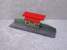 Blech Bahnhof Station - Made in US Zone Germany - Vintage - 23 cm