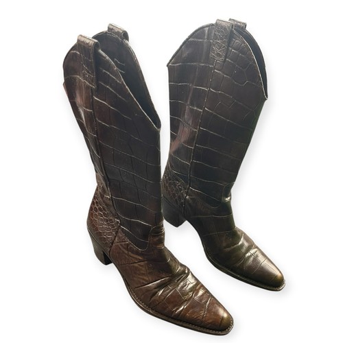 Braune damen cowboystiefel - damen,