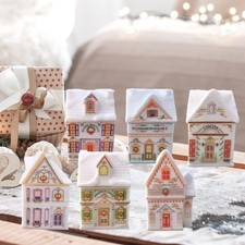 6 Stück Weihnachtsdorf