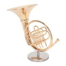 Miniatur-Waldhorn-Modell Messing Lebensechte