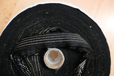 1 Rolle Borte zum Nähen oder Basteln, Schwarz mit Gold, 19mm breit