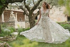 Hochzeitskleid / Weddingdress Floral "Alexa" Stephanie Allin Couture Gr 36/38