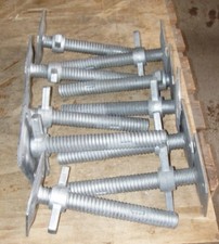 10x Spindelfuß / Spindelfüsse Gerüstfüße Fußspindel Fußspindel ca.30cm lang neu