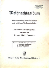 WEIHNACHTSALBUM, NOTEN FÜR VIOLINE 1/2, FRANZ HOLZFURTNER, MUSIKVERLAG MÜNCHEN