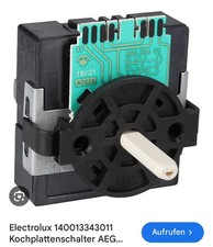 Energieregler  Schalter   Kochplatte AEG 140013343011 EGO 50.88071.000 Kochfeld