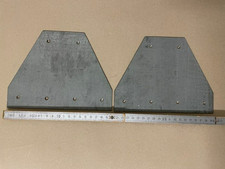 2 Stück solide große Lochplatten Flachverbinder Zink sehr fest