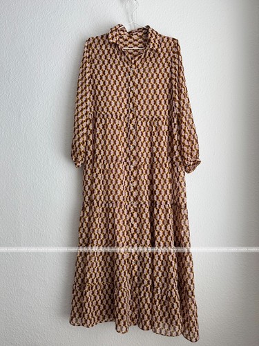 Zara maxi hemdblusenkleid - zara, /