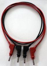 2 Sicherheits-Messleitung je 1m lang XZG410/SIL Stäubli 66.9406-100022 u. 100021