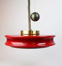 Staff Orion Hängelampe/Pendelleuchte rot 1970er Space Age (422-1 H105)