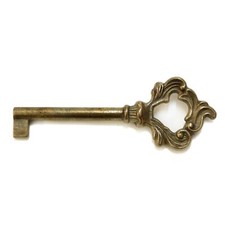 Möbelschlüssel 7009 Antik Stilmöbel Brünniert Ersatzschlüssel Rohling Messing Pa