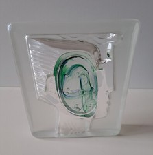 WIE NEU | 70's Original Murano Glas Kunst Skulptur massiv i Stile v Jean Cocteau