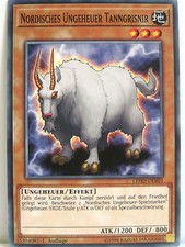 Yugioh - 1x #001 Nordisches Ungeheuer Tanngrisnir - LEHD-B - Legendary Hero Deck