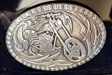 Harley Davidson Crumrine Motorrad Gürtelschnalle US Motorcycle Buckle NP 90$ Neu