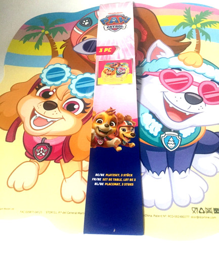 Paw patrol platzset set - paw, er