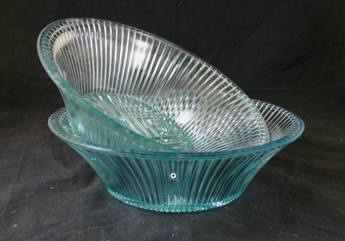 Schalen blau art deco - 2,