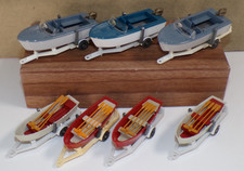 7 tlg Konvolut Wiking Anhänger Bootsanhänger alt Modellbau 1:87 sammler