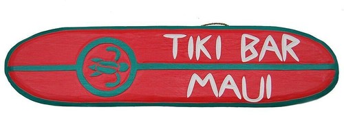 Tiki bar maui surfboard - tiki, 100cm