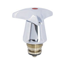 Sanitop Wingenroth 241168  Oberteil mit Trecorngriff ½" verchromt/warm