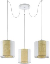 EGLO Pendel Hänge Leuchte Lampe ARNHEM Stahl weiß Papier Seegras 96 cm