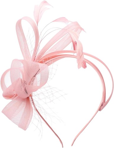Fascinator elegant mit federn - fascinator,