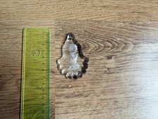 Glas-Ornament betendes Kind 1988, Fenster- Christbaumschmuck Vintage Weihnachten