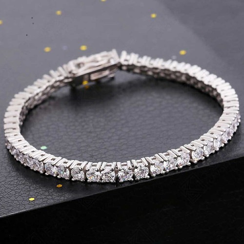 3ct tennis armband - armband, weißgold