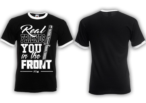 Real friends stab ringer shirt - real,