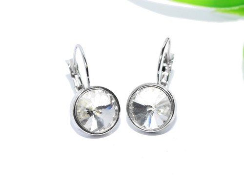Edelstahl strass ohrringe - edelstahl,